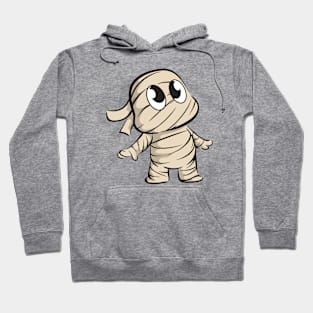 Wholesome Haunts: Halloween Mummy Delight Hoodie